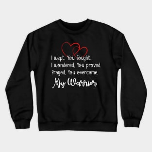 Congenital Heart Defect Warrior CHD Awareness Crewneck Sweatshirt